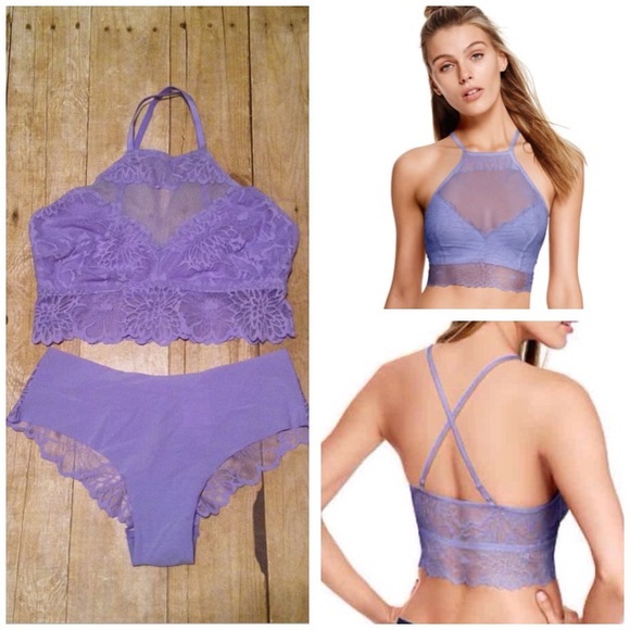 PINK Victoria's Secret Other - PINK Victoria's Secret Purple Unlined Set